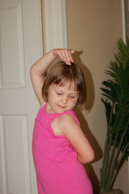 Rory practicing ballet at the condo