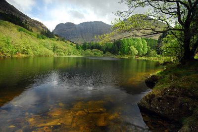 Aonach Dubh from Loch Torran, Glencoe