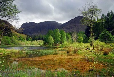 Aonach Dubh from Loch Torran, Glencoe