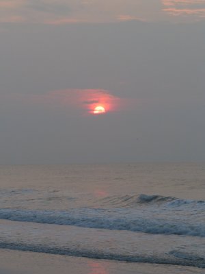 Sunrise by the ocean