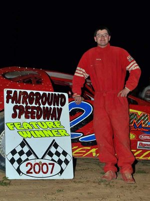 Late model winner Josh Kennelly