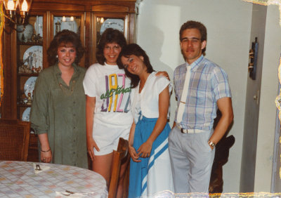 Debbie Anne Barbara Gary Skinny Tie 1986