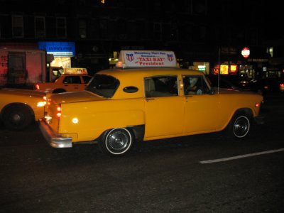 Yellow Marathon Checker Taxi Cab