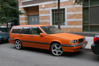 Matte Orange Volvo V70 on 15th Street