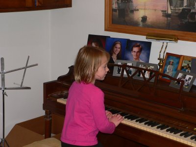 Carolyn at piano