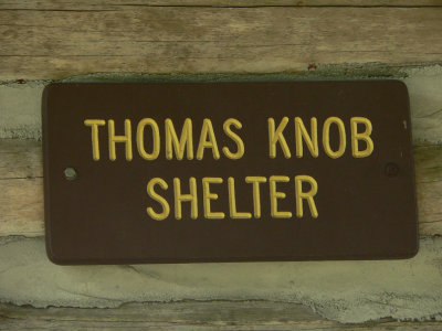 Shelter Sign Near Mt. Rogers Summit