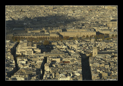 Eglise Saint-Germain des Près, l'Academie et le palais des Tuileries: le Louvre