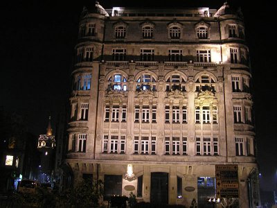 Building in Beyoglu/Pera and Galata Tower at left