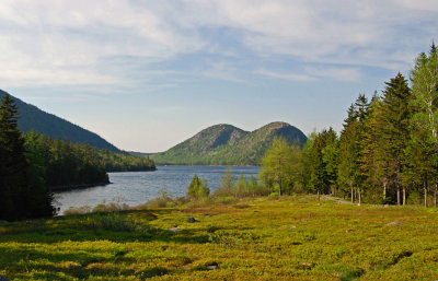 Jordan Pond & Bubble  Mountains Acadia N.P.