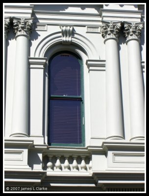 A window to the old bank