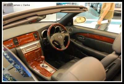 Inside the Cabin of the Lexus Convertible