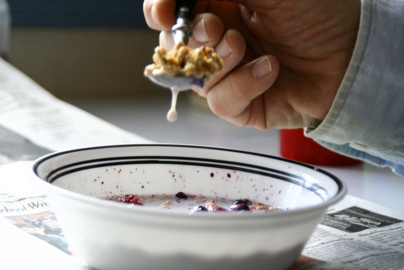 Ed eats granola