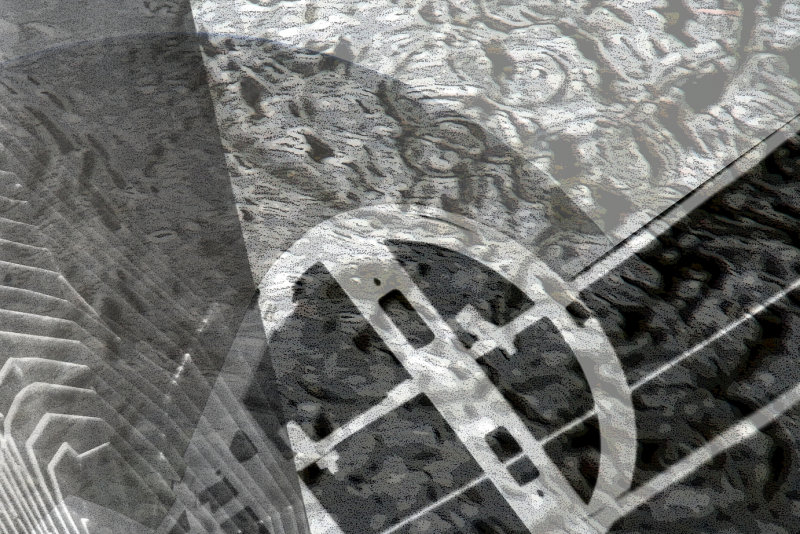 splashes, circles, wires, web