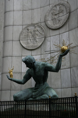 Spirit of Detroit sculpture in front of City-County Bldg.