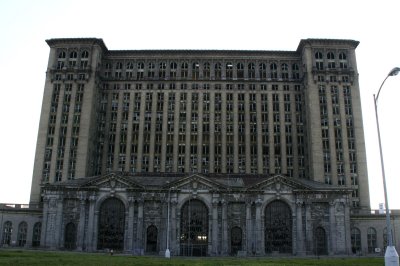 front of old Michigan Central train station