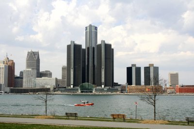Detroit's skyline from Windsor, Ontario