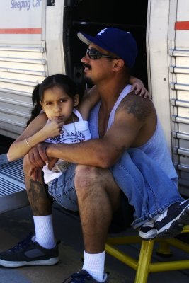 little girl & her dad