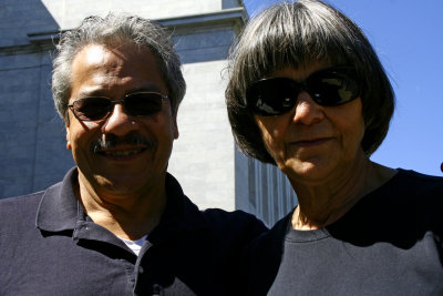 Olvidio & Meg, parents of Mario Pena Wer who walked from Chicago to DC for peace