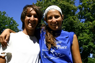 Michael Israel & Ashley Casale, students who walked from San Francisco to DC for peace