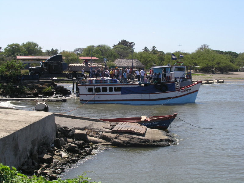 the ferry terminal at San Jorge