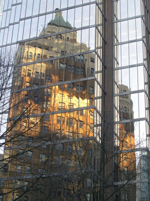 reflection of Marine Building