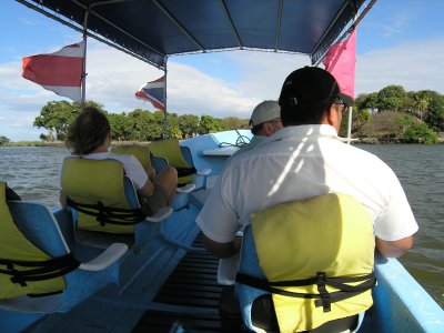 on a boat tour of Las Isletas.....