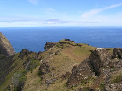 ...which is located on the rim of Rano Kau.....