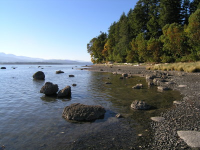 the west coast of Denman Island