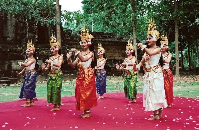 traditional dancers...near Siem Reap, Cambodia
