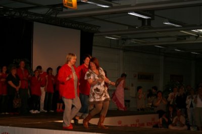 Hannah Jensen and her assistants