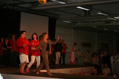 Lena Sundberg and her assistants