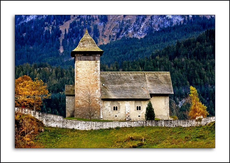 Church on the mountain, Montreux