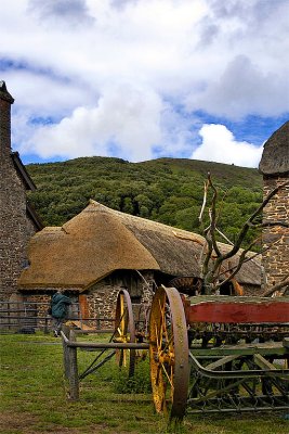 Cart and barn, Bossington