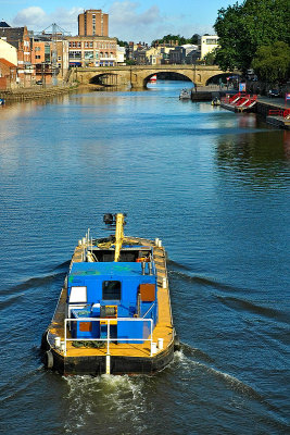 A barge on the Ouse, York
