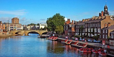 Pleasure boats on the River Ouse, York (1695)