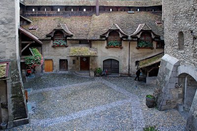 Castle courtyard, Chillon