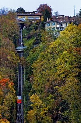 Scary! Funicular railway, Montreux