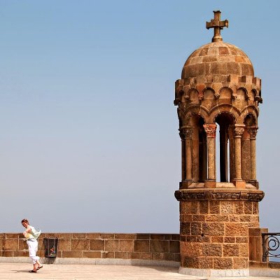 Carole and tower, Tibidabo