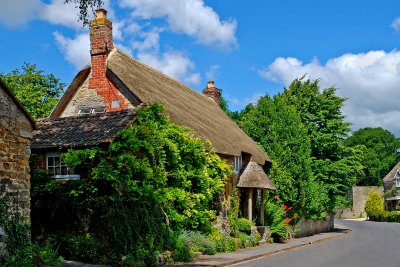 Chocolate box cottage, East Coker