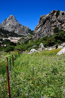 Fence and mountain, Grazalema