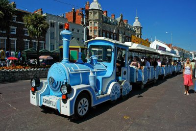 The land-train, Weymouth sea-front