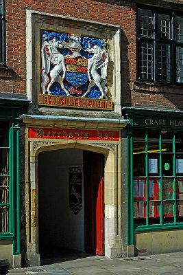 Merchants Hall crest, York