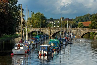 Boats and bridge, Totnes
