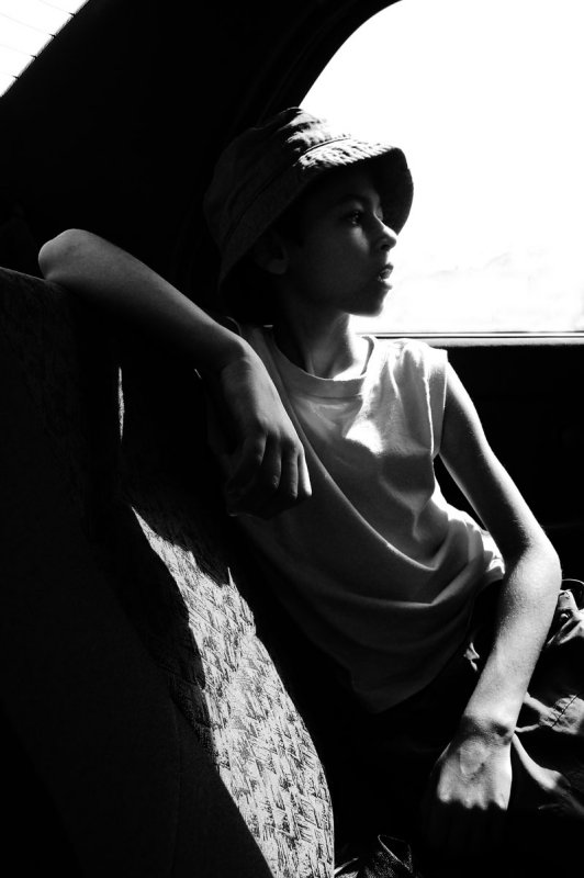 Samy in car