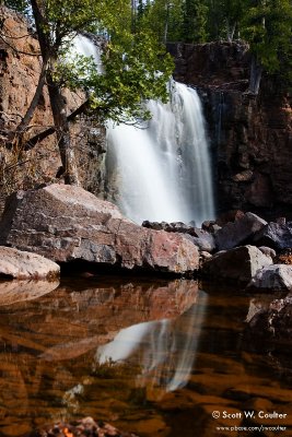 Lower Gooseberry Falls reflection