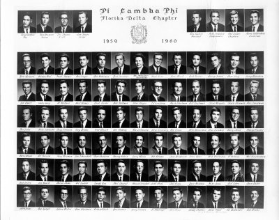 Pi Lambda Phi Pledge Class, 1958, University of Florida   In a far away Galaxy.....