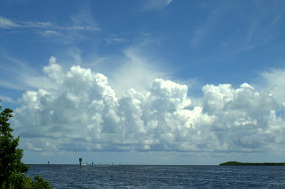 Great clouds ..end of a nice paddle !