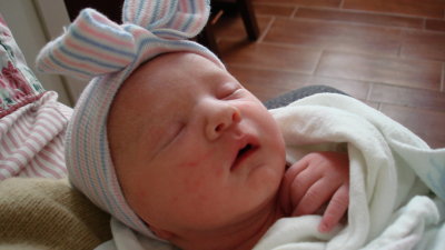 the nurses put this hat on me...!