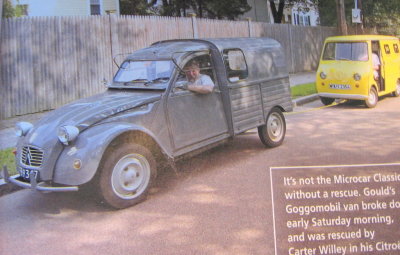 citroen 2cv, gogomobil, from old mag.