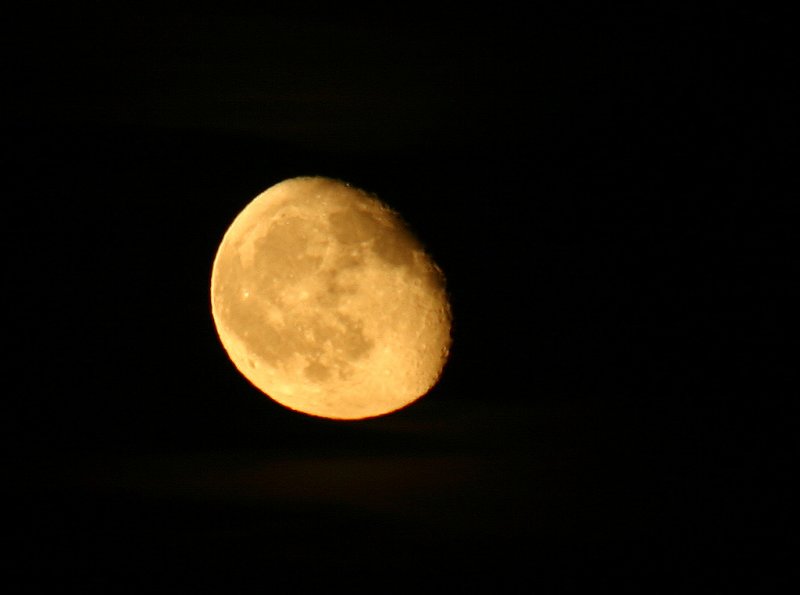 An early July moon